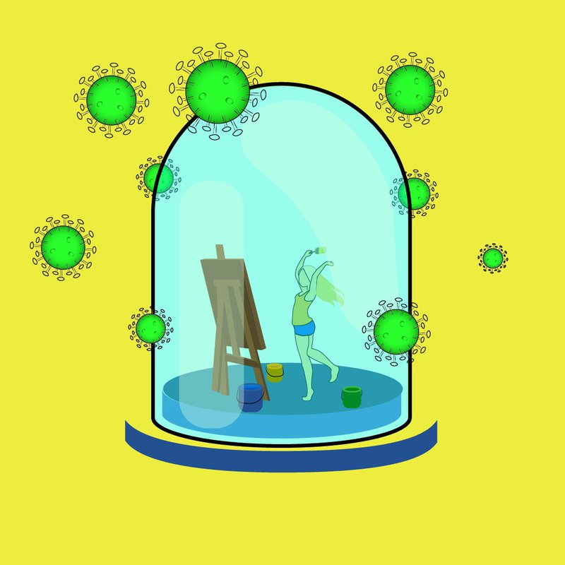 We have chosen this digital work which is created by our one of members Rukiye Keve as an symbol of our work during our project working.