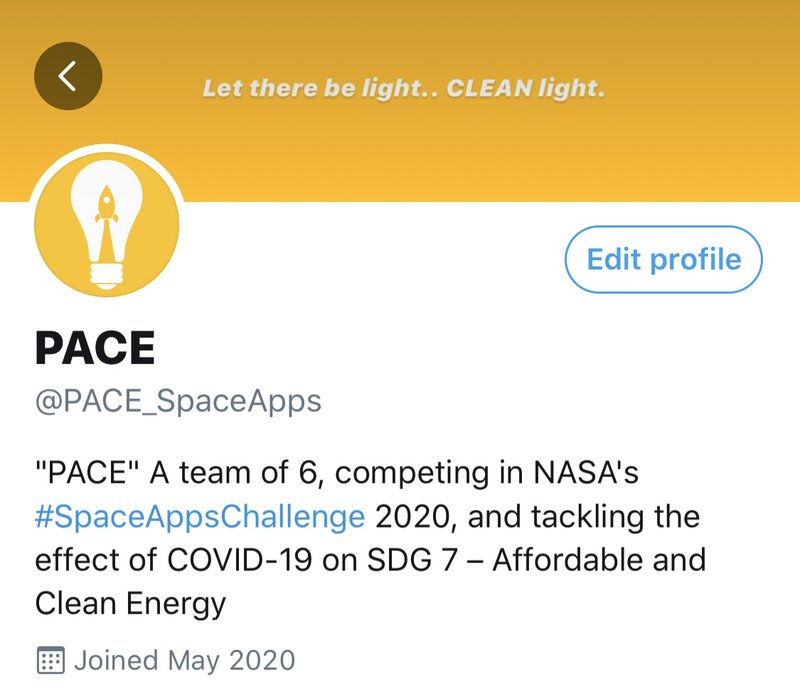Follow us on our Twitter account @PACE_SpaceApps for daily updates!