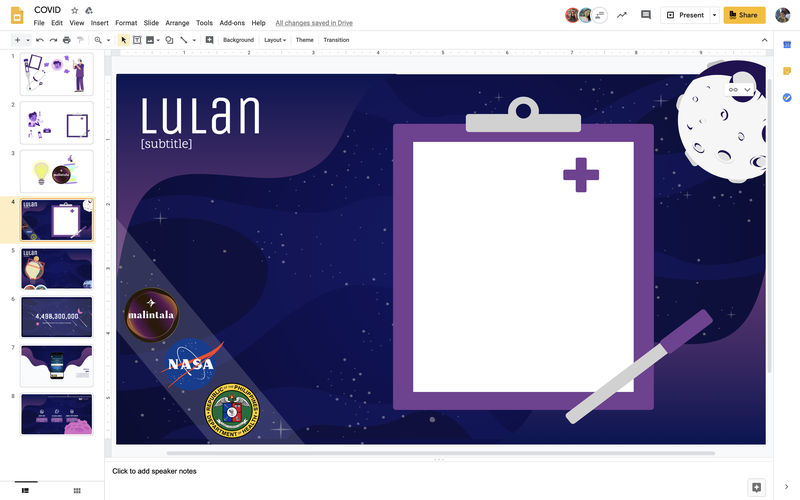 Starting with the slides!