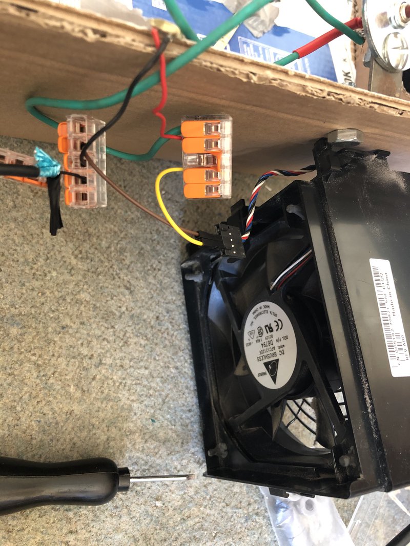 note I am using flipup terminal blocks for speed in all this prototyping