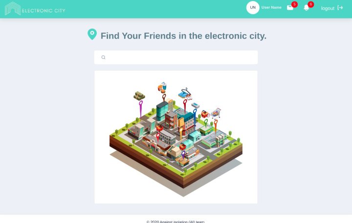 Home Page The user has two views of home page one in the large screens