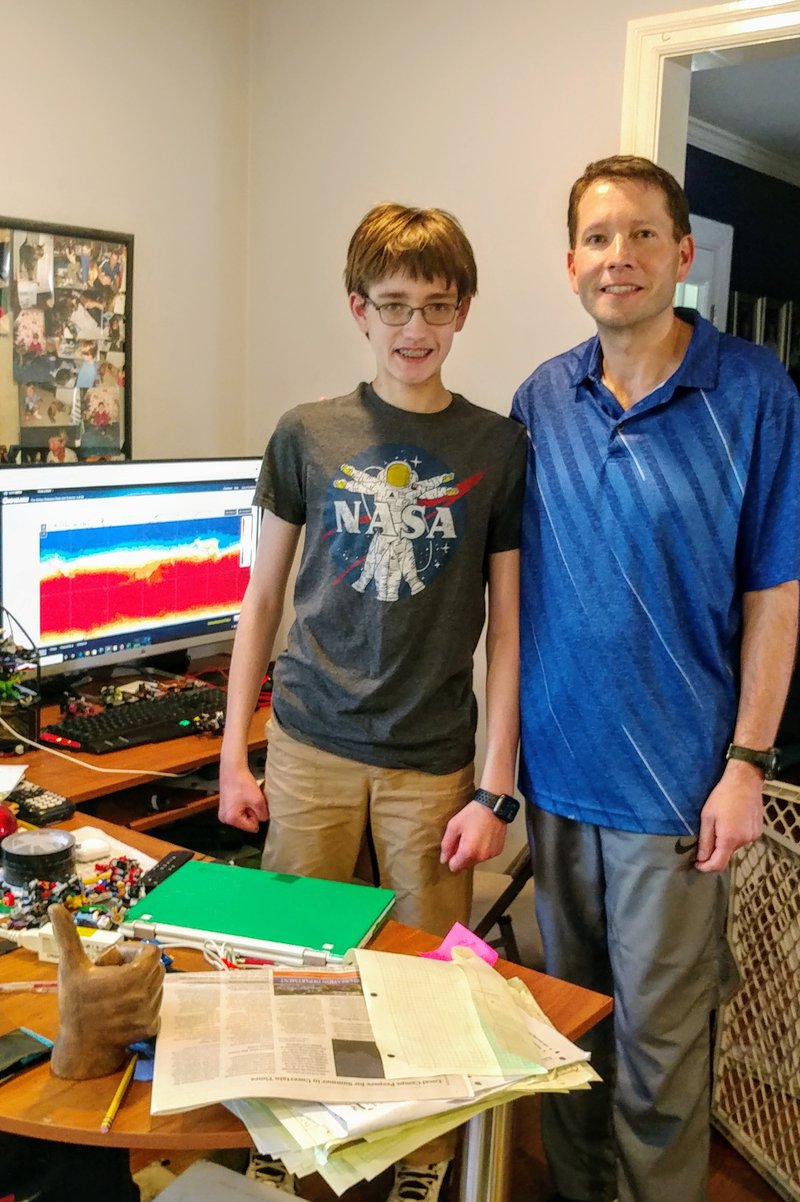 Father and Son fun and learning during the NASA SpaceApps Covid-19 Challenge