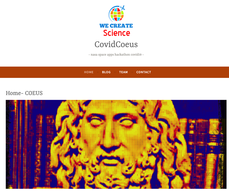 Our website works! https://covidcoeus.wordpress.com/