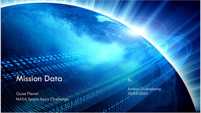 Presentation in progress