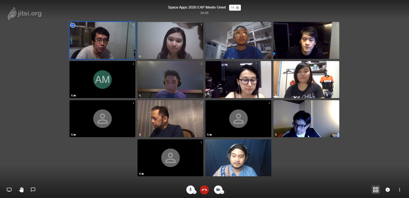 [Photo taken last night] Thank you to everyone who attended our Space Apps 2020 EAP Meet n' Greet!!! 🥰🥰 Thank you also to the Space Apps Challenge setting up this event and for connecting so many different people from across the globe 🙌🙌🙌