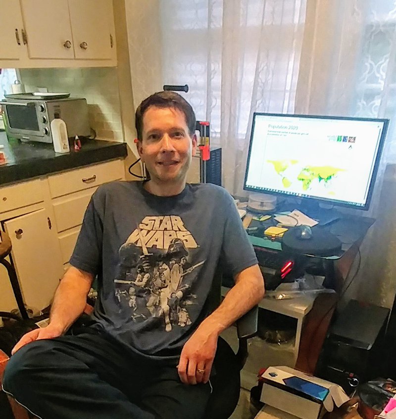 Checking out WorldPop.Org data in my vintage Star Wars shirt