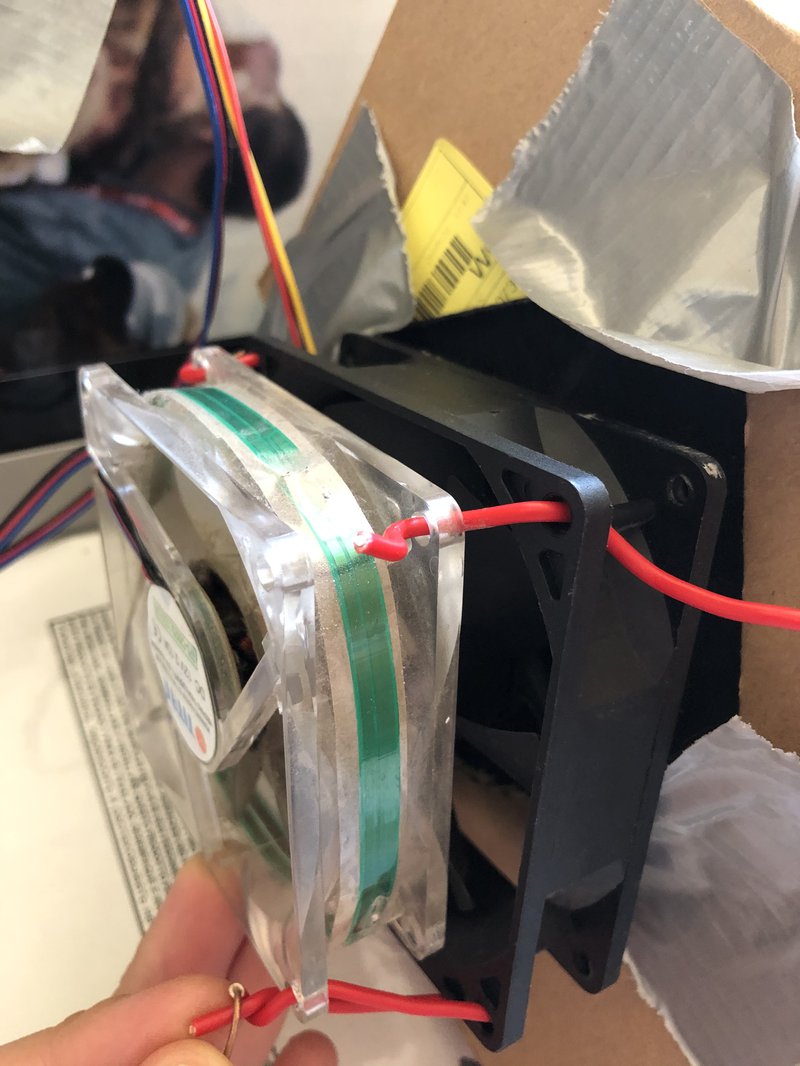 Add a second fan - piggy back - made a little difference - not much