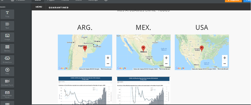 Algunas de las regiones para retroalimentarse con la comunidad