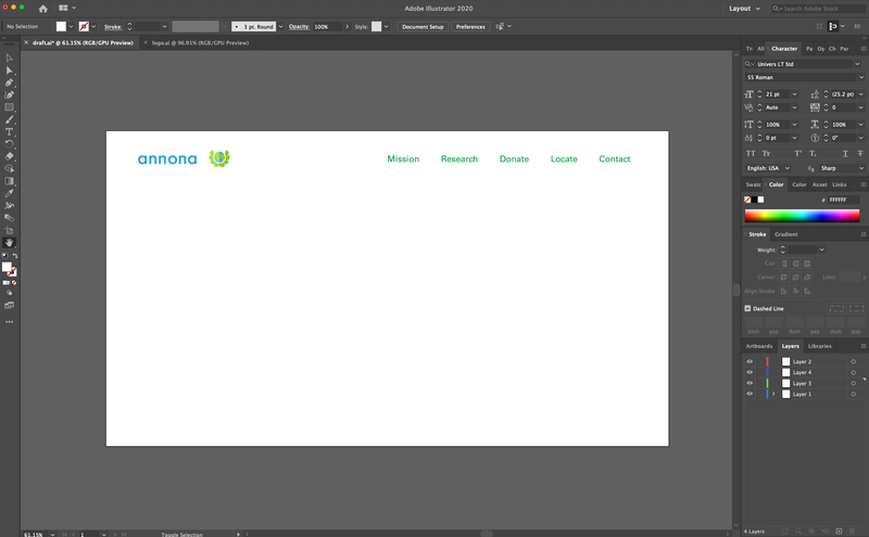 Start of website sketch! 🎈 Mocking up ideas in AI and Sketch/Figma!