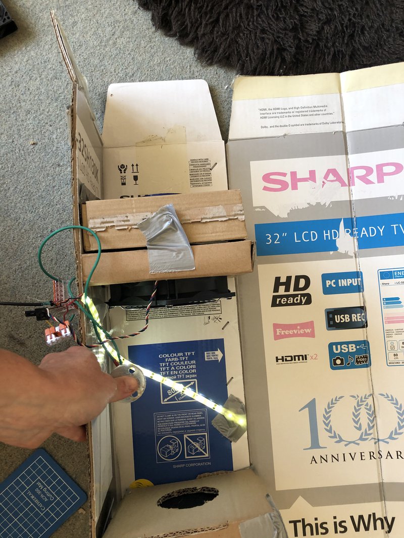 Test run with the safety catch held down...