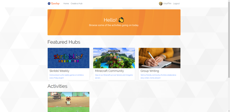 Our home page is looking snazzy! (Design: Lewis)