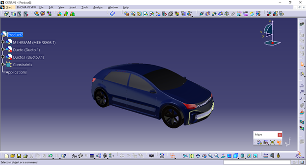 Figure 6: Normal view of the car with the filter