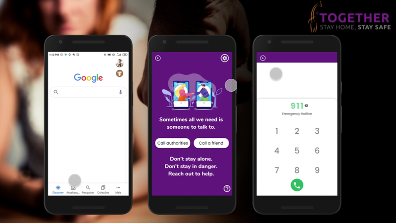 Report discreetly within apps