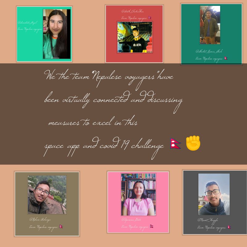 The team "Nepalese voyagers" is excited and working hard to complete this project! 