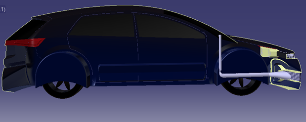 Figure 4: Side view with filter.