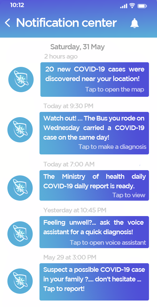 A quick look at our notification center 