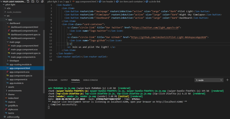 Adding some links to our Twitter and Github