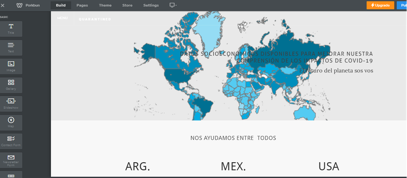 Mapa mundial interactivo