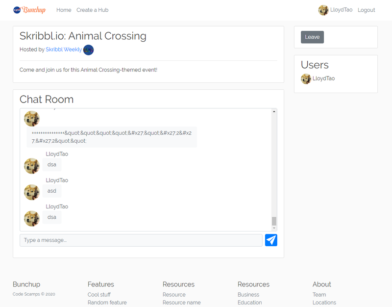 Chat rooms are looking fresh. Thanks, Jordan!