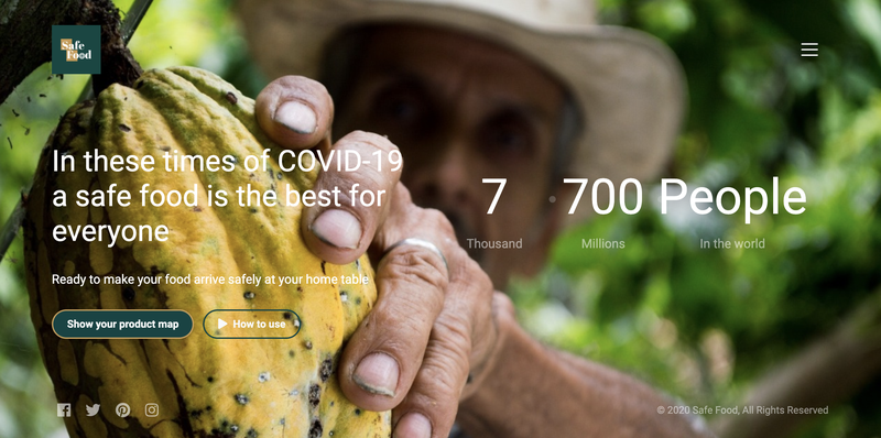 Home Web Page by Safe Food