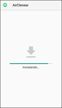 Figure 11: Installing AirCleaner application.